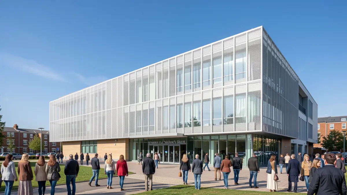 The award-winning Women & Children's Building at Countess of Chester Hospital.