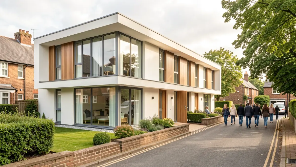 Generic image of modern rehabilitation accommodation in a residential setting.