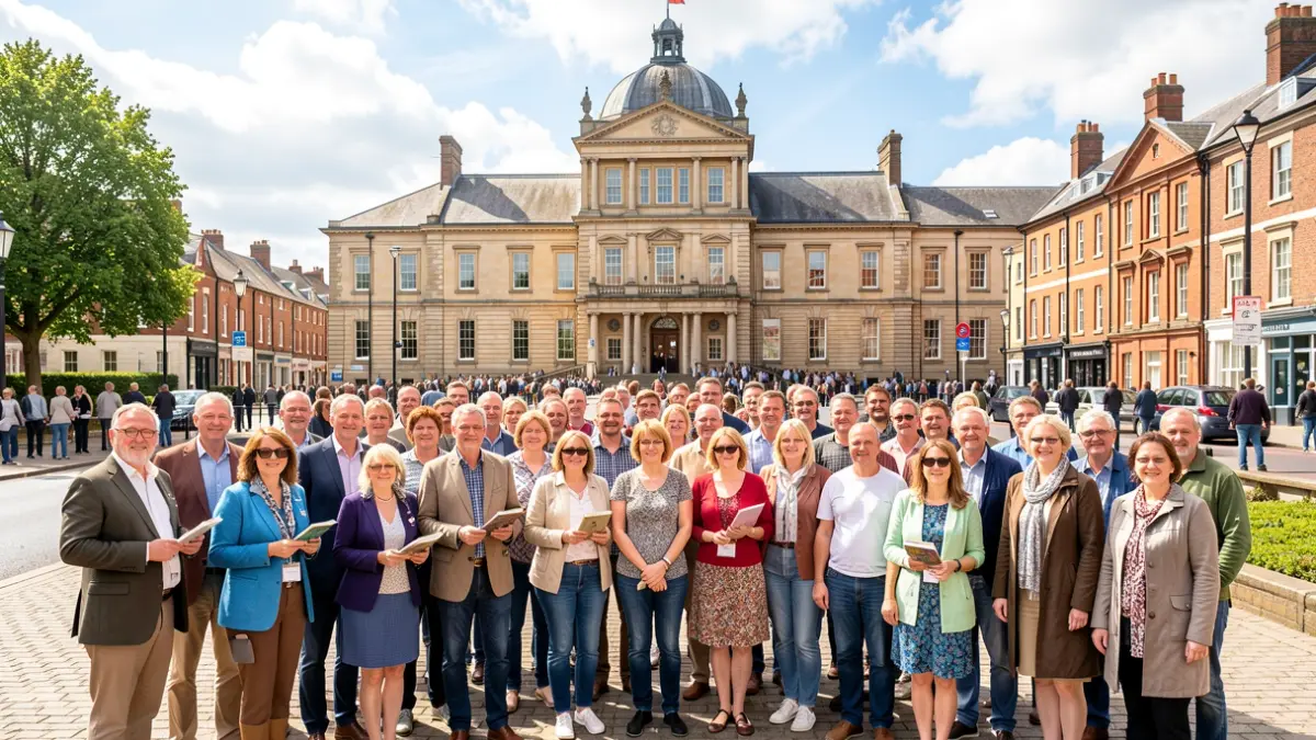 Oldham's newly appointed Town of Culture ambassadors gathered for a celebratory photo.