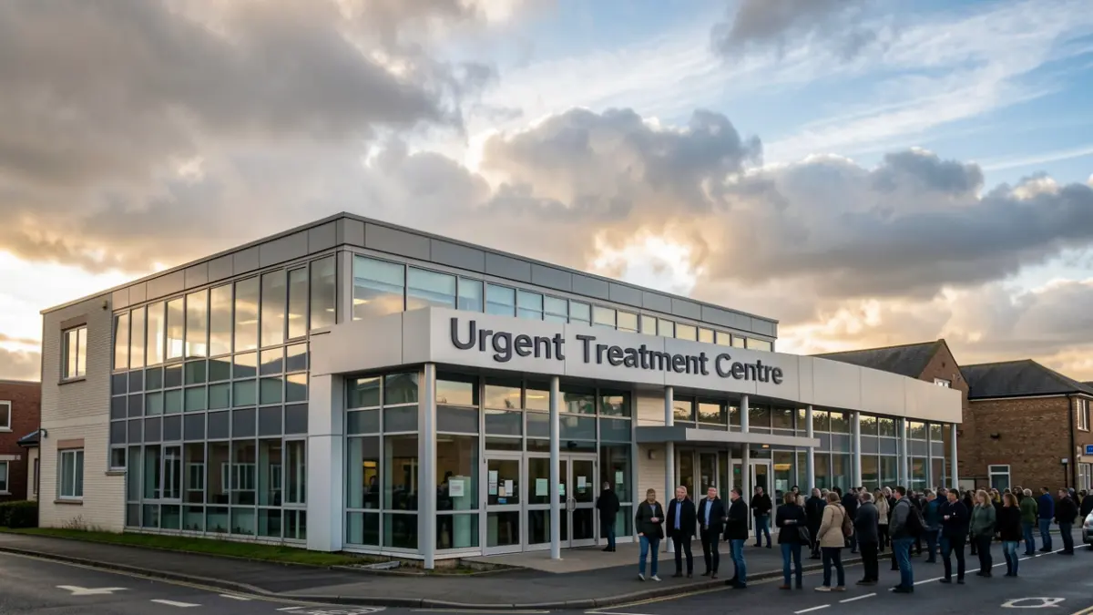 Exterior of the new Urgent Treatment Centre at Stockport NHS Foundation Trust.