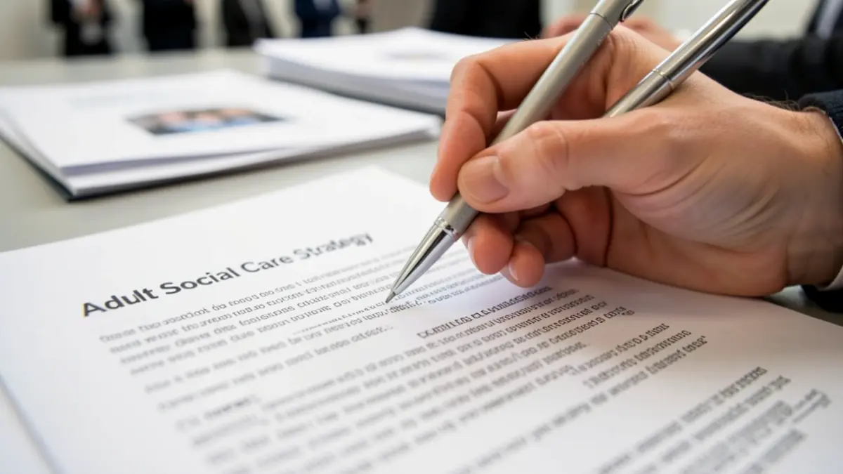 Generic image of a hand holding a pen over a document.